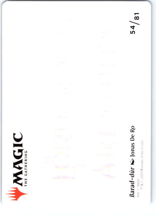 Barad-dur Art Card 54 Art Series: LOTR: Tales of Middle-earth MTG NM