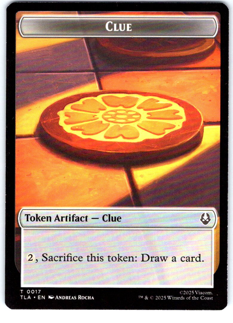 Ally (0006) // Clue (0017) Double-Sided Token 6 // 17 Avatar: TLA MTG NM
