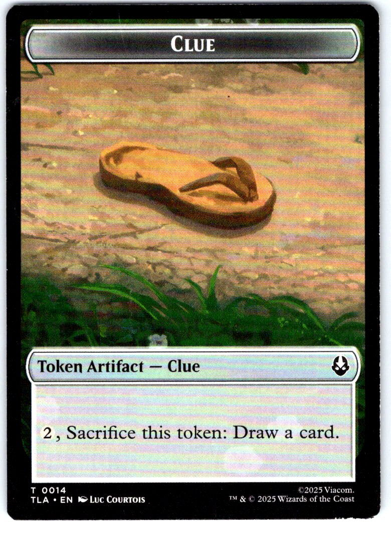Ally (0005) // Clue (0014) Double-Sided Token 5 // 14 Avatar: TLA MTG NM