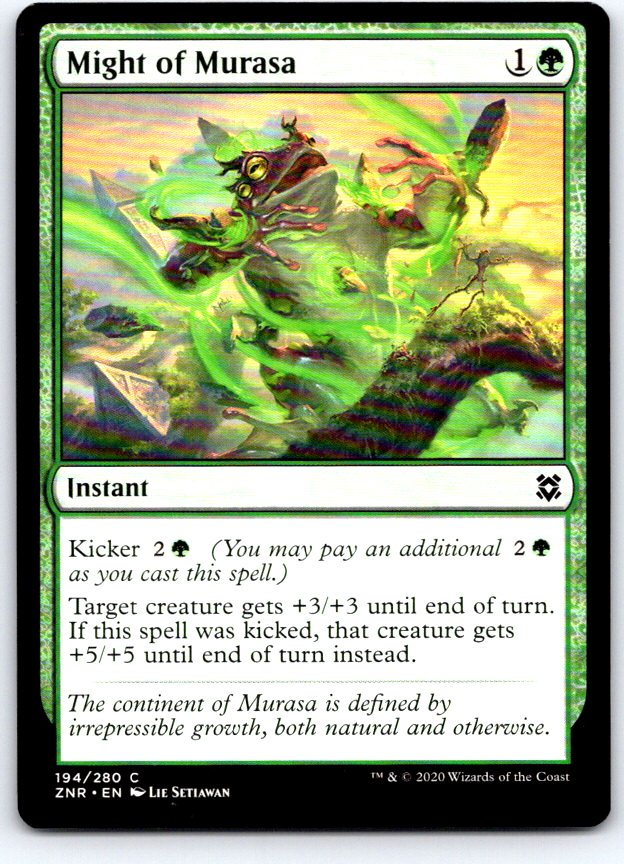 Might of Murasa 194 Common Zendikar Rising Magic: The Gathering Near Mint