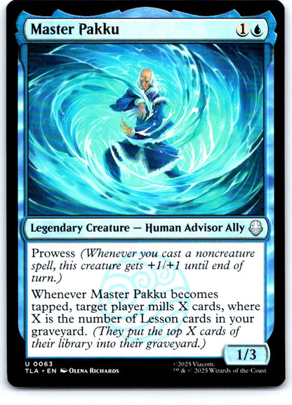 Master Pakku 63 Uncommon Avatar: The Last Airbender Magic: The Gathering NM
