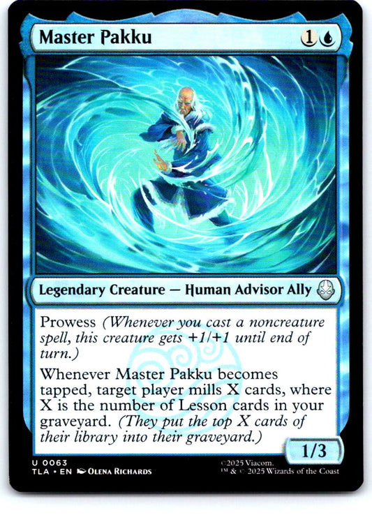 Master Pakku 63 Uncommon Avatar: The Last Airbender Magic: The Gathering NM