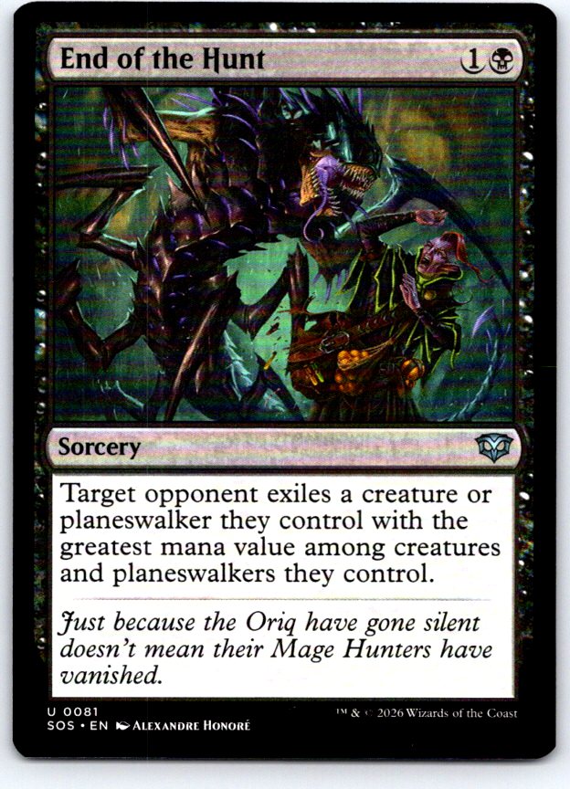 End of the Hunt 81 Uncommon Secrets of Strixhaven Magic: The Gathering Near Mint