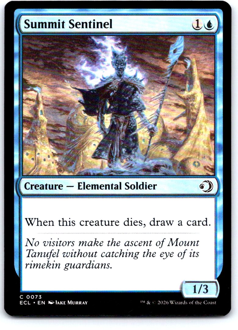 Summit Sentinel 73 Common Lorwyn Eclipsed Magic: The Gathering Near Mint