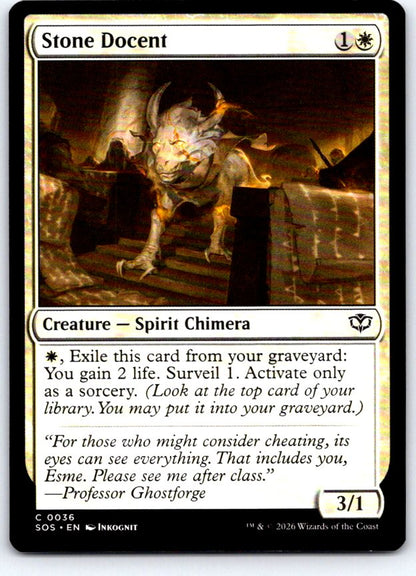 Stone Docent 36 Common Secrets of Strixhaven Magic: The Gathering Near Mint