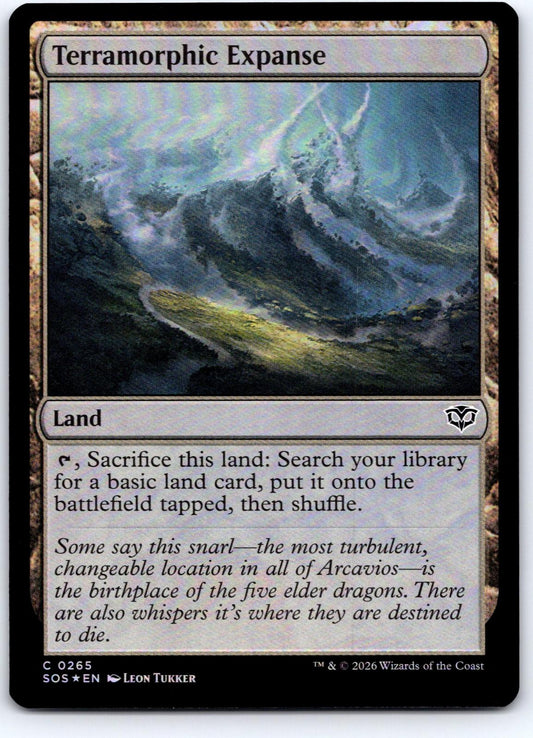 Terramorphic Expanse 265 Secrets of Strixhaven Magic: The Gathering Foil NM