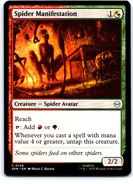 Spider Manifestation 148 Common Marvel's Spider-Man Magic: The Gathering NM