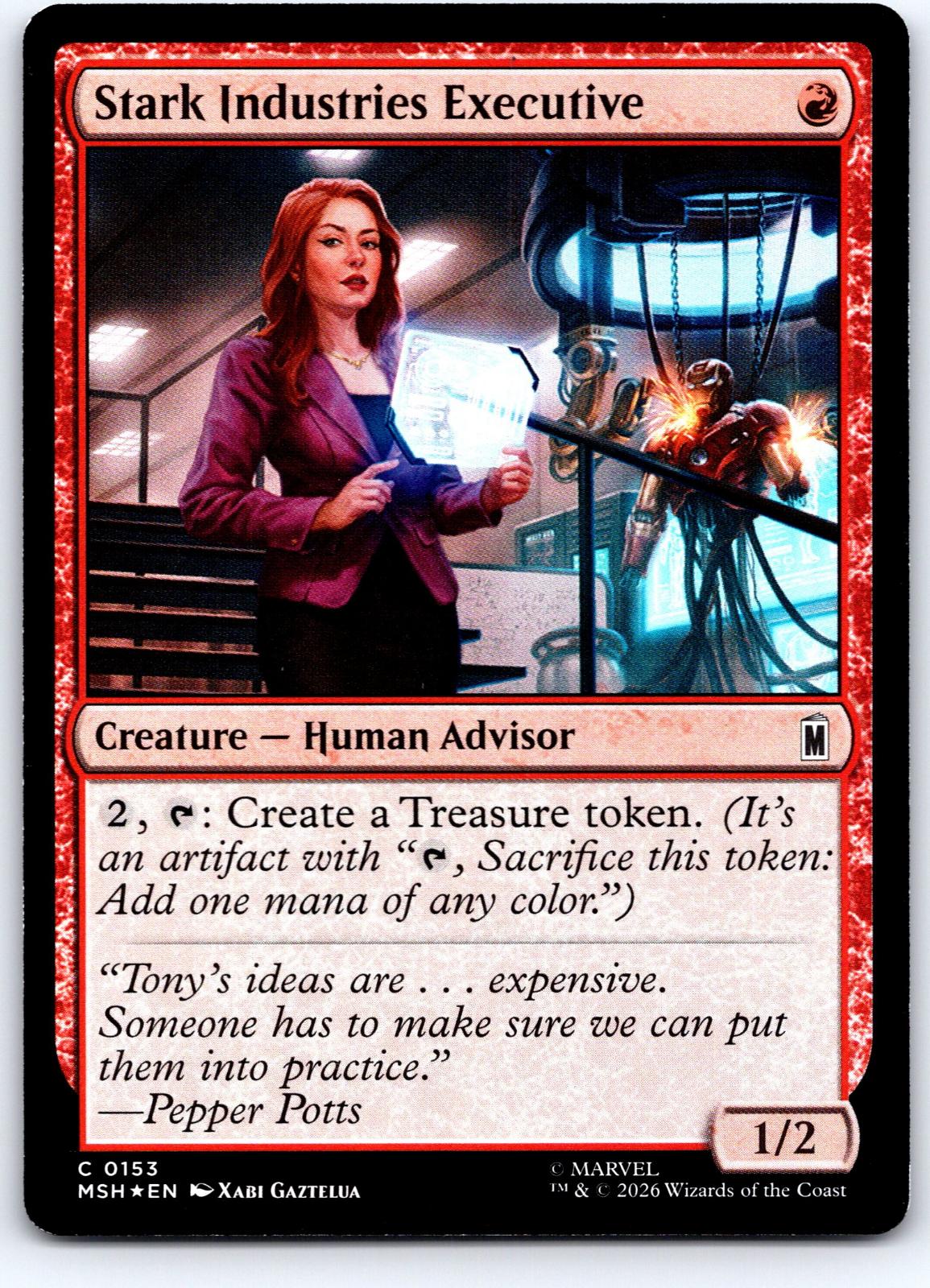 Stark Industries Executive 153 Marvel Super Heroes Magic: The Gathering Foil NM