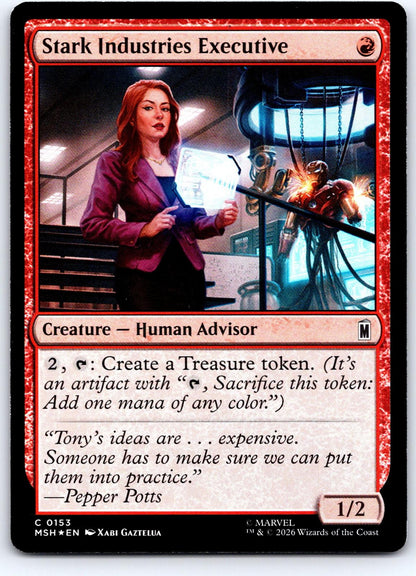 Stark Industries Executive 153 Marvel Super Heroes Magic: The Gathering Foil NM