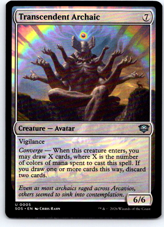 Transcendent Archaic 5 Uncommon Secrets of Strixhaven Magic: The Gathering NM