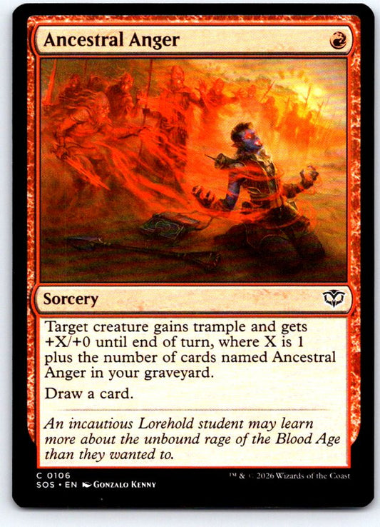 Ancestral Anger 106 Common Secrets of Strixhaven Magic: The Gathering Near Mint
