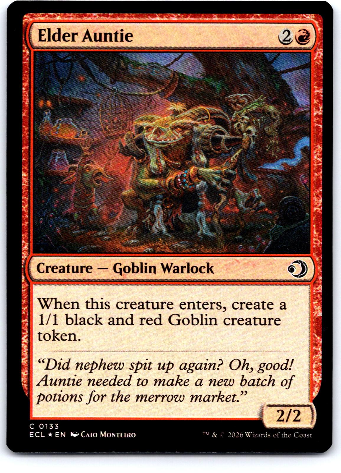 Elder Auntie 133 Common Lorwyn Eclipsed Magic: The Gathering Foil Near Mint