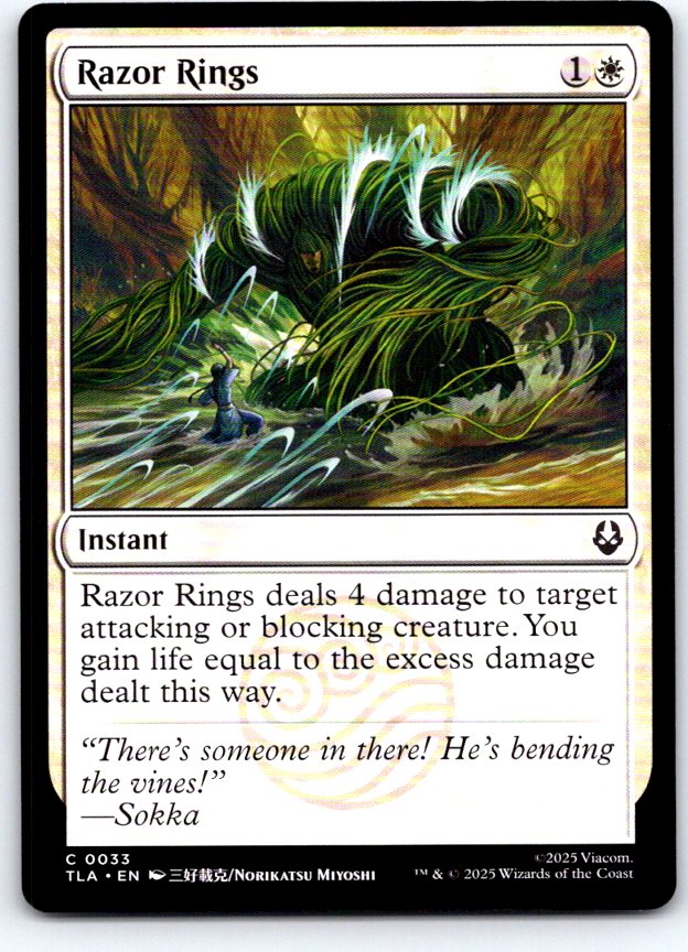 Razor Rings 33 Common Avatar: The Last Airbender Magic: The Gathering Near Mint