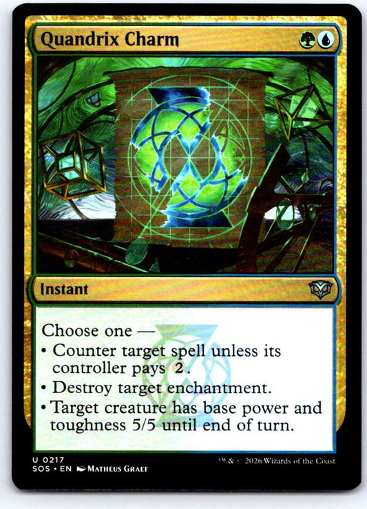 Quandrix Charm 217 Uncommon Secrets of Strixhaven Magic: The Gathering Near Mint
