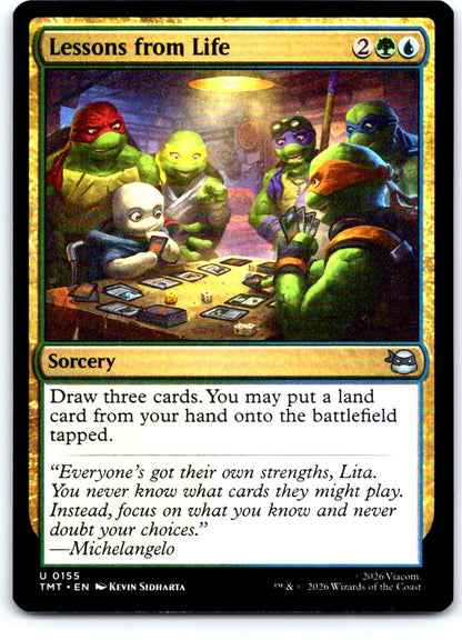 Lessons from Life 0155 Teenage Mutant Ninja Turtles Magic: The Gathering NM