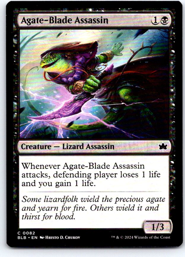 Agate-Blade Assassin 82 Common Bloomburrow Magic: The Gathering Near Mint