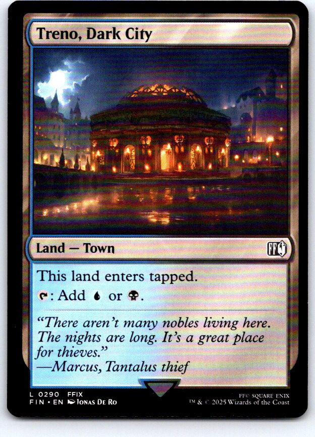 Treno, Dark City 290 Land FINAL FANTASY Magic: The Gathering Near Mint
