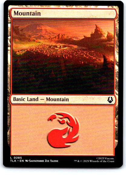 Mountain (0285) 285 Land Avatar: The Last Airbender Magic: The Gathering NM