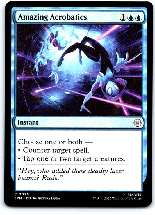 Amazing Acrobatics 25 Common Marvel's Spider-Man Magic: The Gathering Near Mint