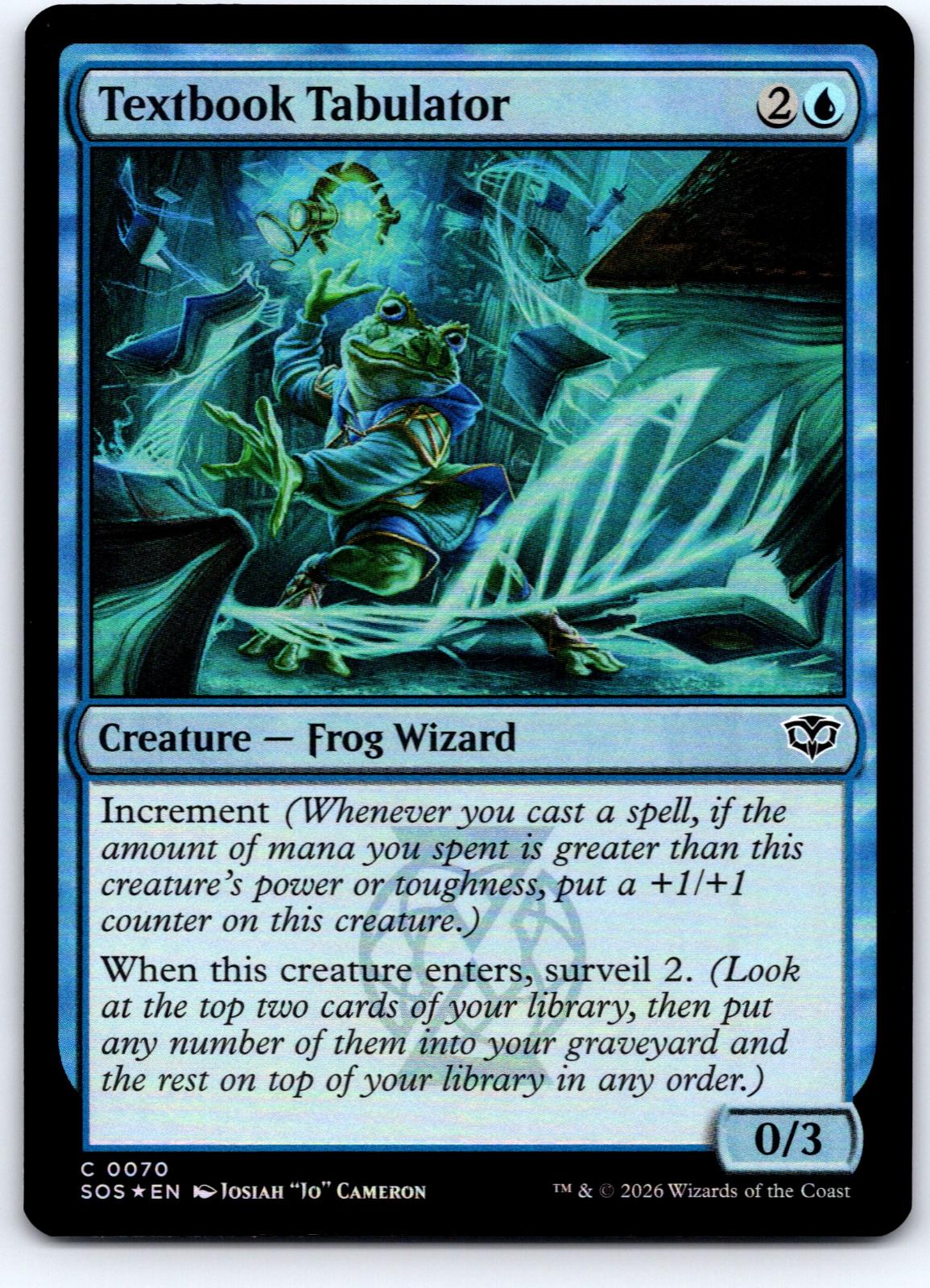 Textbook Tabulator 70 Common Secrets of Strixhaven Magic: The Gathering Foil NM