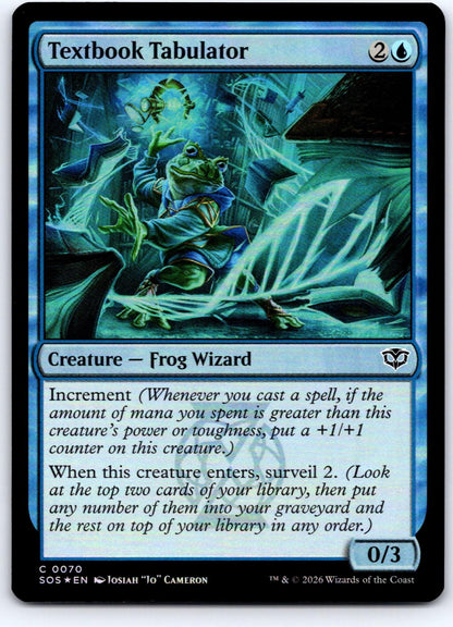Textbook Tabulator 70 Common Secrets of Strixhaven Magic: The Gathering Foil NM