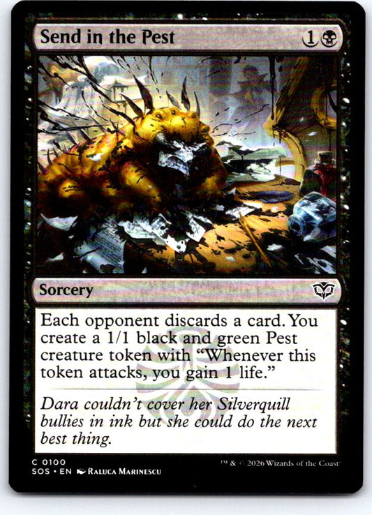 Send in the Pest 100 Common Secrets of Strixhaven Magic: The Gathering Near Mint