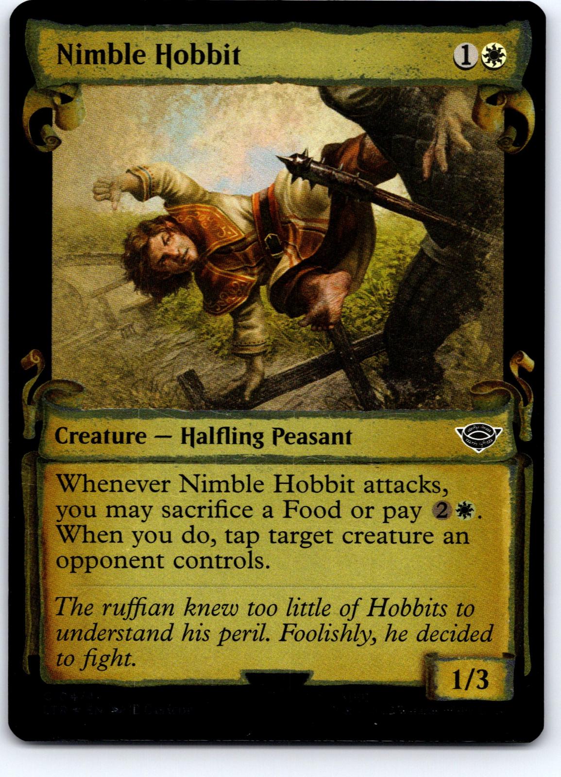 Nimble Hobbit (Showcase Scrolls) 474 Universes Beyond: LOTR MTG Foil NM