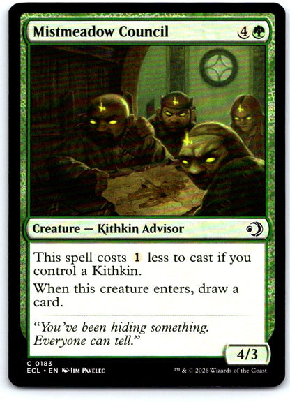 Mistmeadow Council 183 Common Lorwyn Eclipsed Magic: The Gathering Near Mint