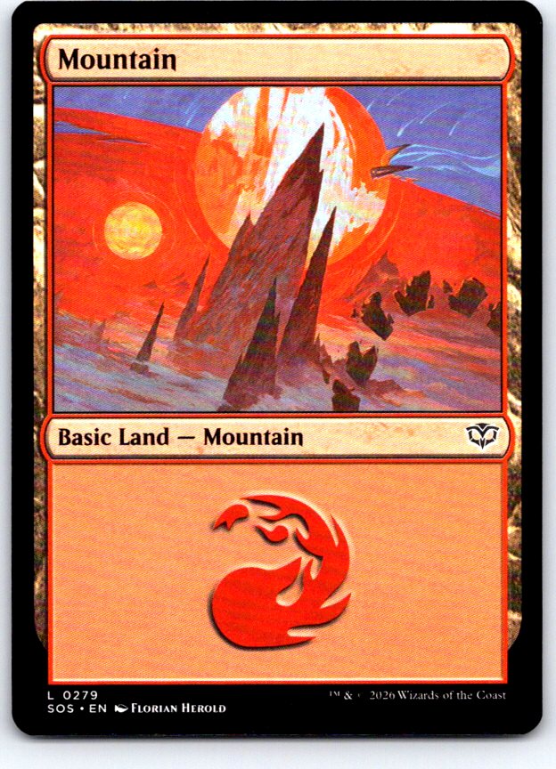 Mountain (0279) 279 Land Secrets of Strixhaven Magic: The Gathering Near Mint