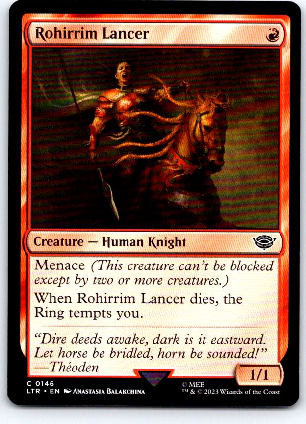 Rohirrim Lancer 146 Universes Beyond: LOTR Magic: The Gathering NM