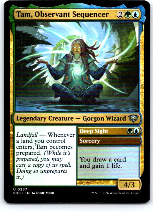 Tam, Observant Sequencer 237 Secrets of Strixhaven Magic: The Gathering NM