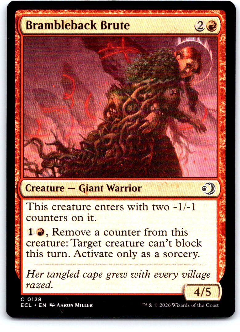 Brambleback Brute 128 Common Lorwyn Eclipsed Magic: The Gathering Near Mint