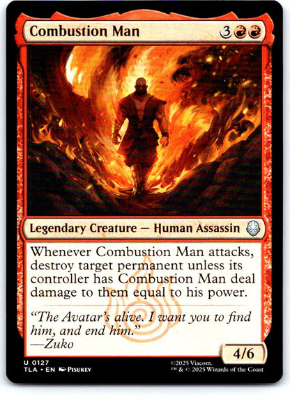 Combustion Man 127 Uncommon Avatar: The Last Airbender Magic: The Gathering NM