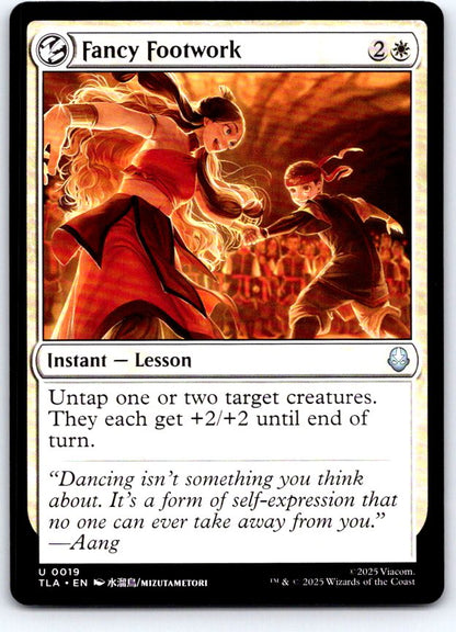 Fancy Footwork 19 Uncommon Avatar: The Last Airbender Magic: The Gathering NM
