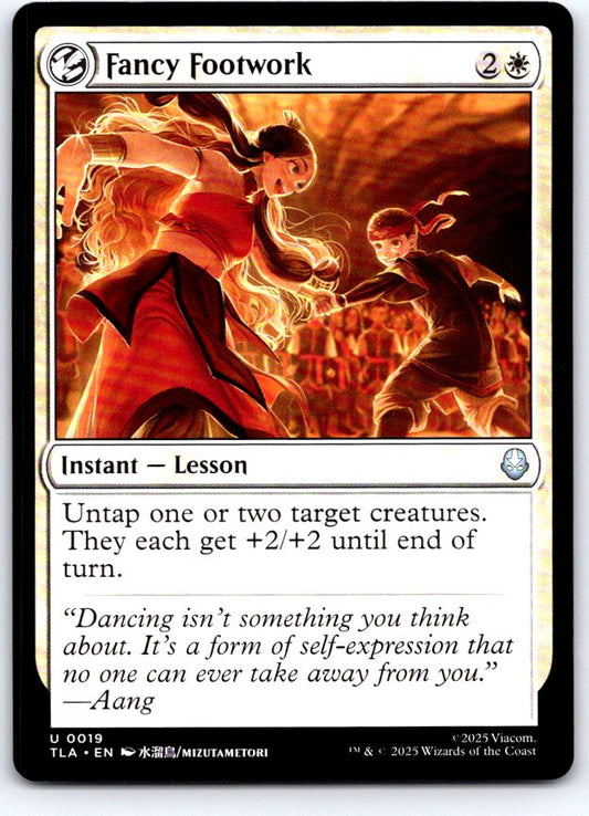 Fancy Footwork 19 Uncommon Avatar: The Last Airbender Magic: The Gathering NM
