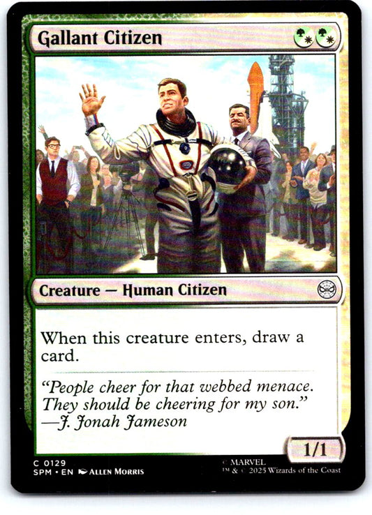 Gallant Citizen 129 Common Marvel's Spider-Man Magic: The Gathering Near Mint