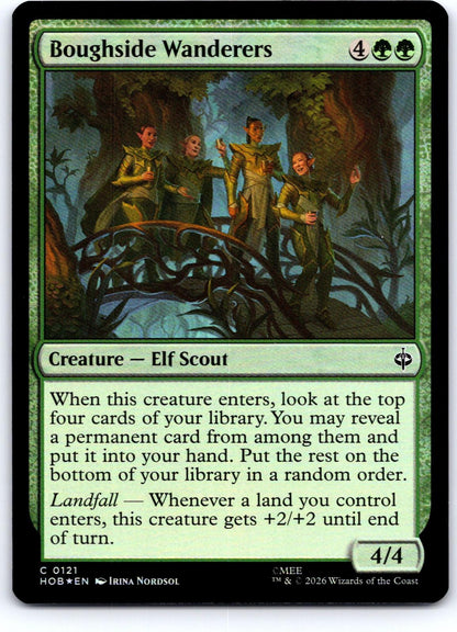 Boughside Wanderers 121 Common The Hobbit Magic: The Gathering Foil Near Mint