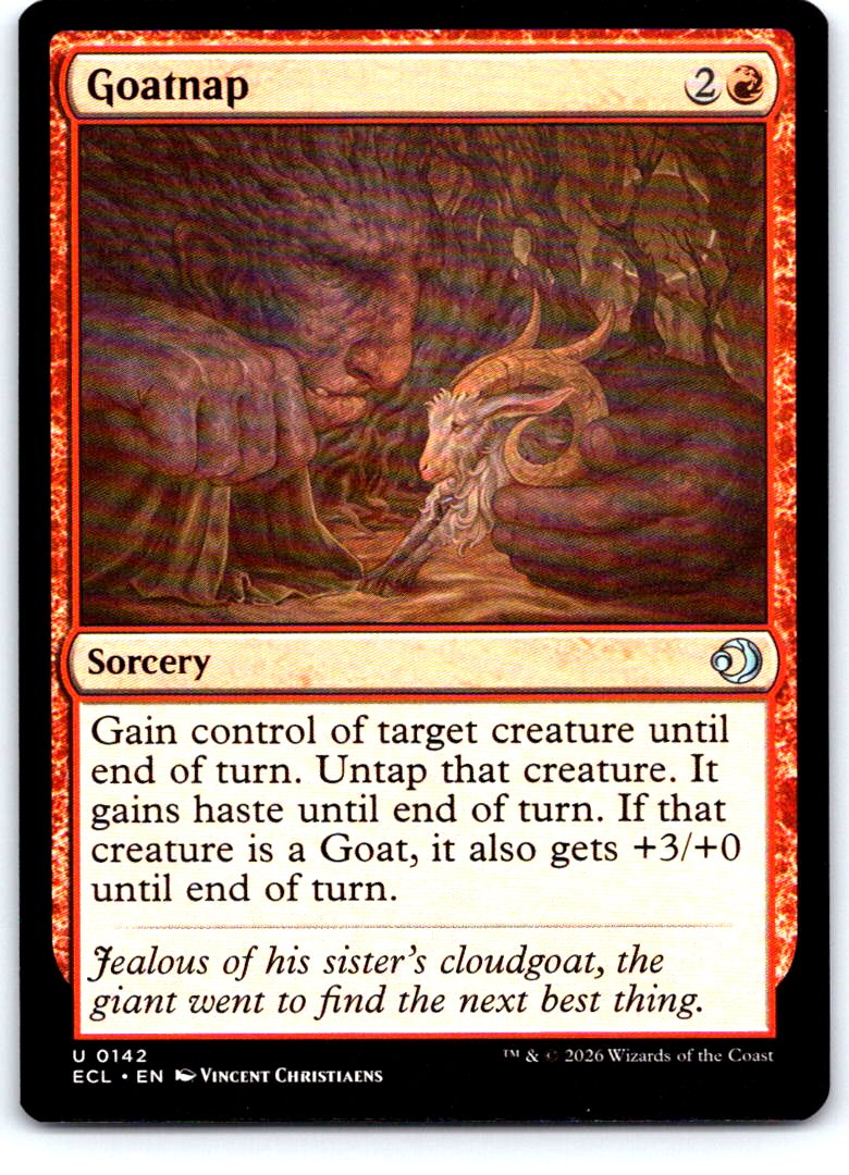 Goatnap 142 Uncommon Lorwyn Eclipsed Magic: The Gathering Near Mint