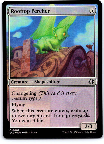 Rooftop Percher 2 Common Lorwyn Eclipsed Magic: The Gathering Foil Near Mint
