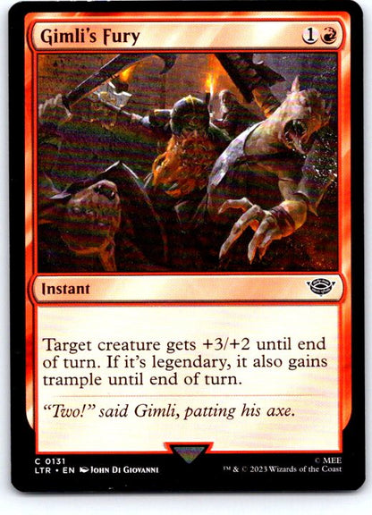 Gimli's Fury 131 Universes Beyond: LOTR: Tales of Middle-earth MTG NM