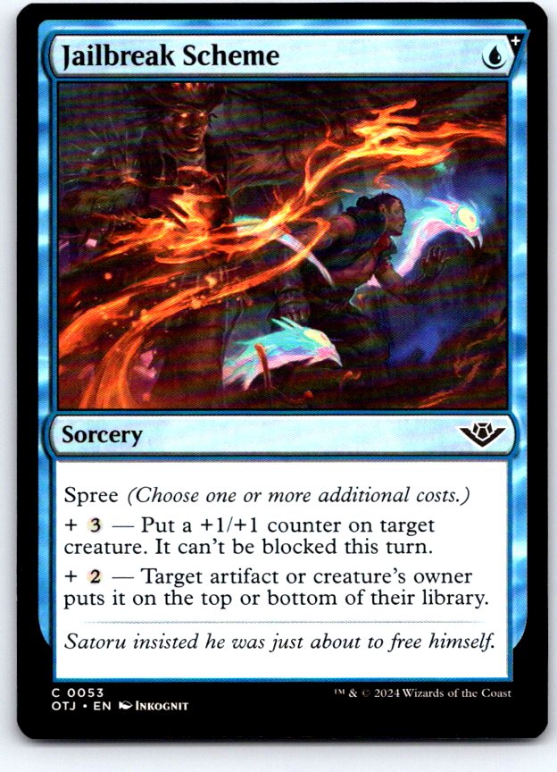 Jailbreak Scheme 53 Common Outlaws of Thunder Junction Magic: The Gathering NM