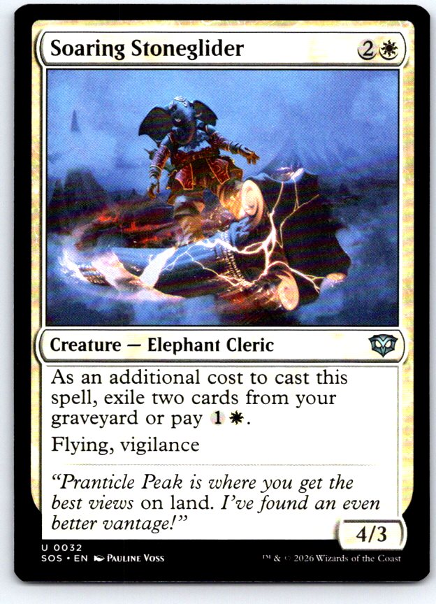 Soaring Stoneglider 32 Uncommon Secrets of Strixhaven Magic: The Gathering NM