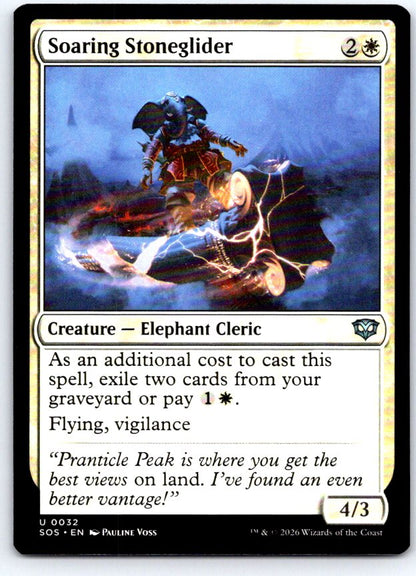 Soaring Stoneglider 32 Uncommon Secrets of Strixhaven Magic: The Gathering NM