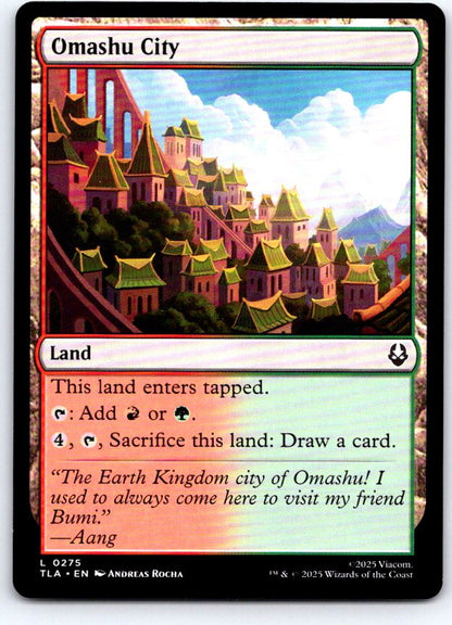 Omashu City 275 Land Avatar: The Last Airbender Magic: The Gathering Near Mint