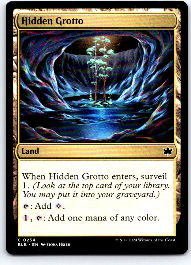 Hidden Grotto 254 Common Bloomburrow Magic: The Gathering Near Mint