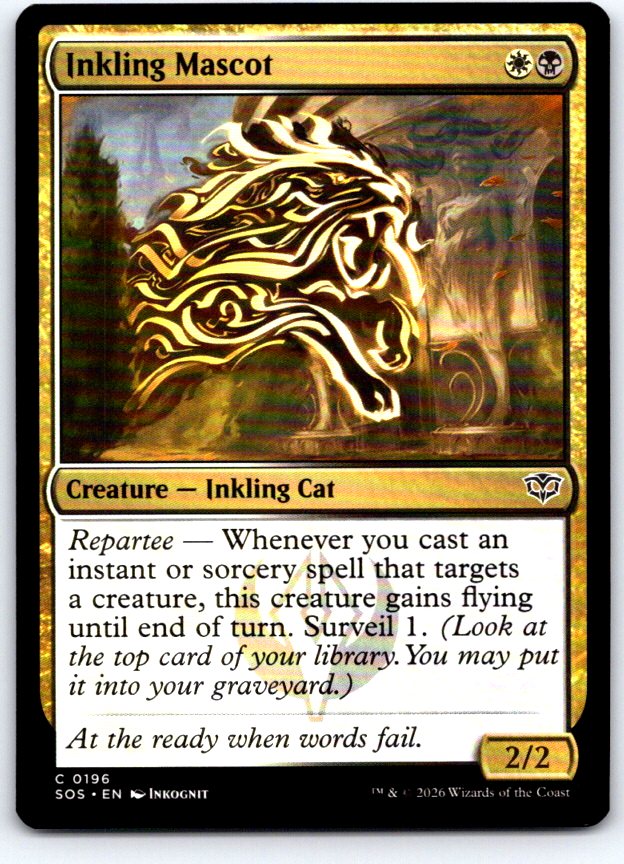 Inkling Mascot 196 Common Secrets of Strixhaven Magic: The Gathering Near Mint