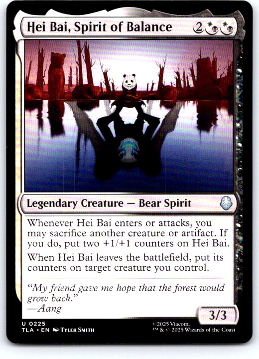 Hei Bai, Spirit of Balance 225 Avatar: The Last Airbender MTG NM
