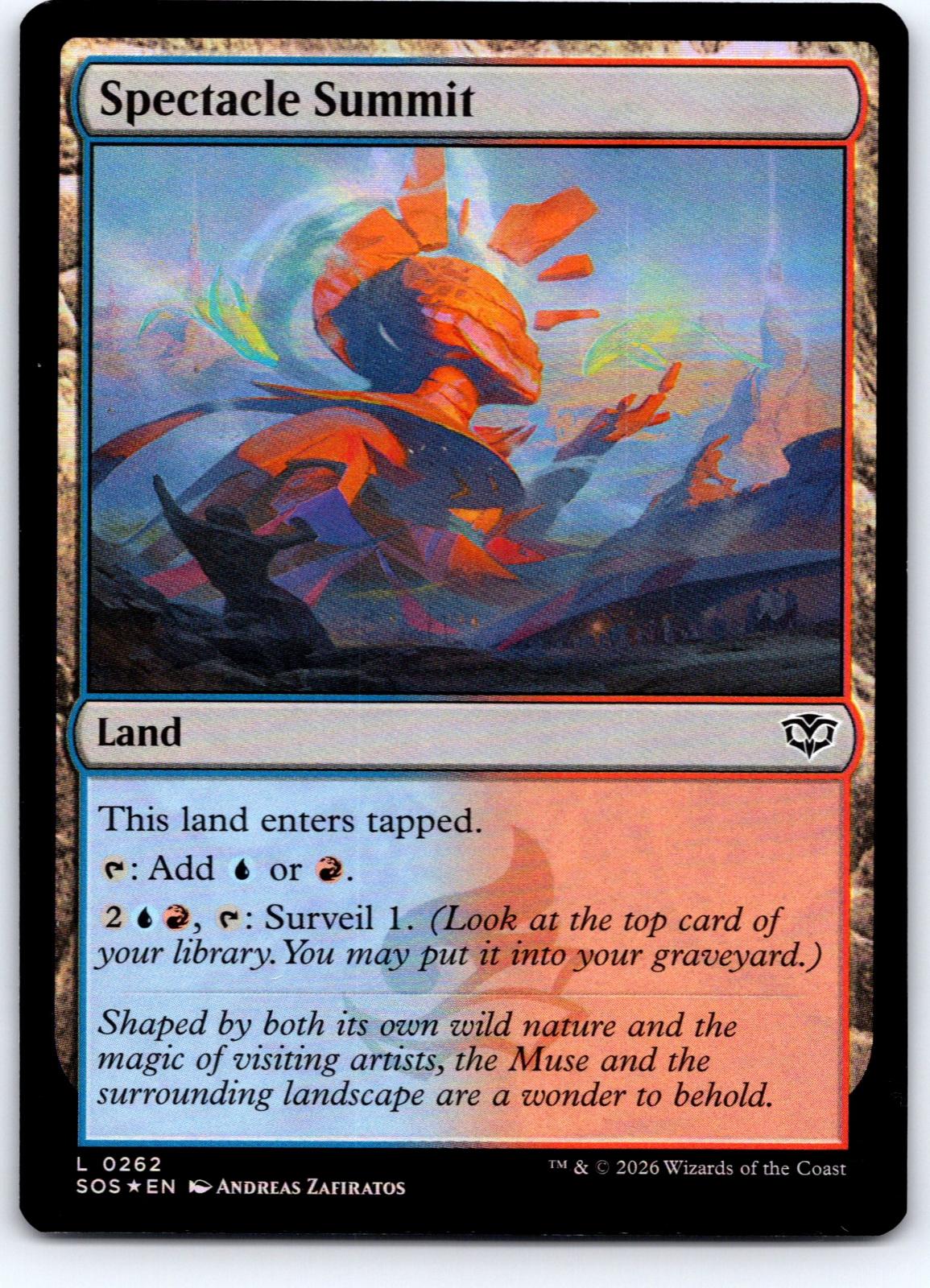 Spectacle Summit 262 Land Secrets of Strixhaven Magic: The Gathering Foil NM