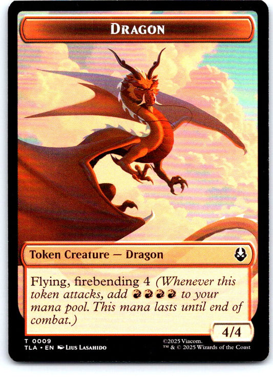 Dragon // Food (0019) Double-Sided Token 9  19 Avatar: The Last Airbender MTG NM