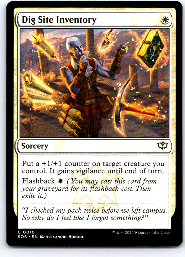 Dig Site Inventory 10 Common Secrets of Strixhaven Magic: The Gathering NM